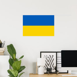 Ukraina flagga poster