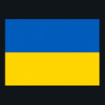 Ukraina Flagga Poster<br><div class="desc">Det ukrainska flagga är en vågrät bicolor. Den använda färgen i flagga är blå,  gult. Andelen ukrainska flagga är 2:3. Ukrainas Flagga antogs 1992. Den första användan i den nuvarande flagga var 1848. Den senaste ändringen av den nuvarande utformningen av den ukrainska flagga gjordes 1918.</div>