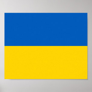 Ukraina Flagga Poster