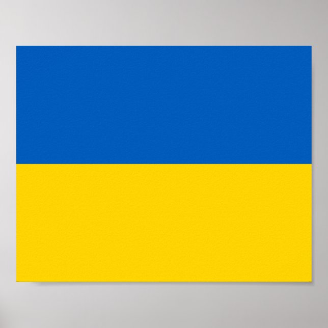 Ukraina Flagga Poster (Framsidan)