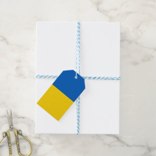 Ukraina flagga presentetikett