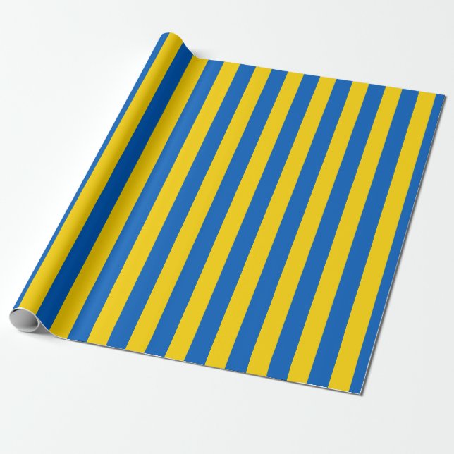 Ukraina Flagga Presentpapper (Utrullad)