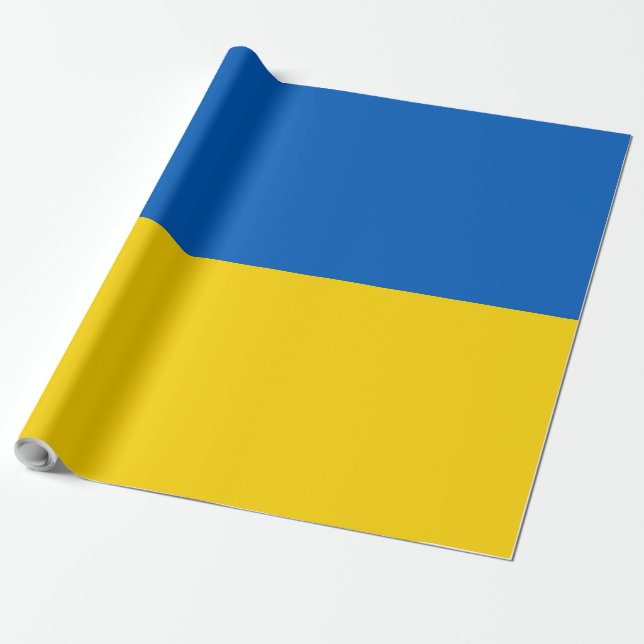 Ukraina flagga presentpapper (Utrullad)
