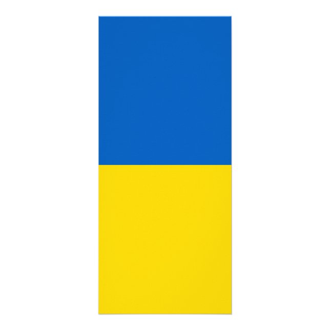 Ukraina flagga reklamkort (Framsidan)