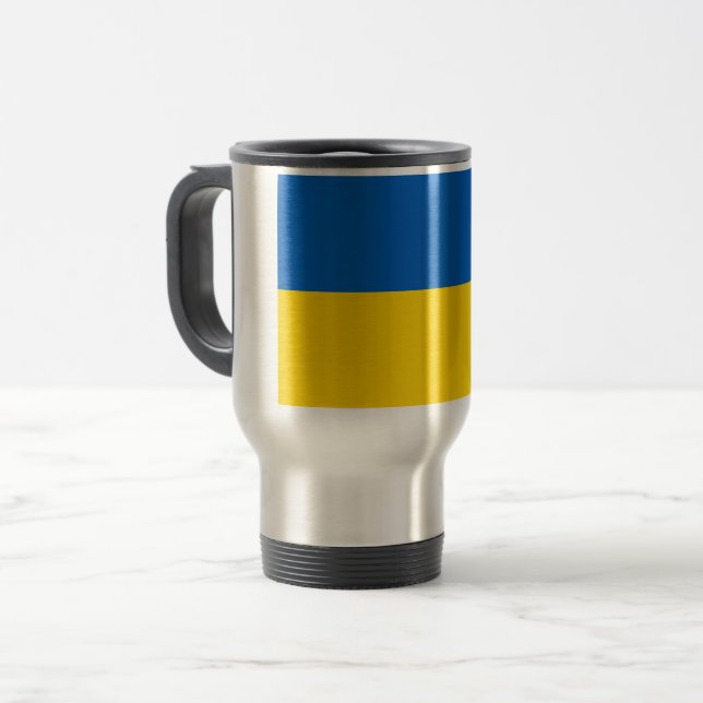 Ukraina flagga resemugg (Framsida vänster)