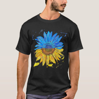 Ukraina Flagga SolrosVintage T Shirt