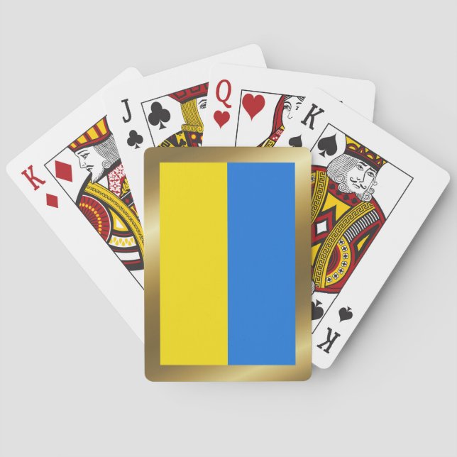 Ukraina Flagga Spelkort (Baksidan)