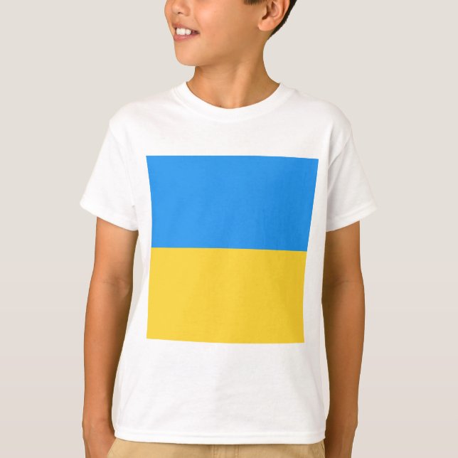 Ukraina flagga t shirt (Framsida)