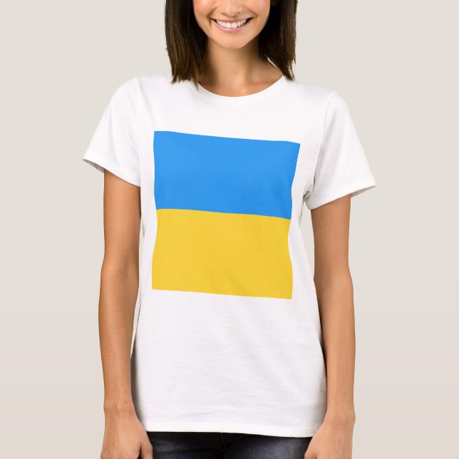 Ukraina flagga t shirt (Framsida)
