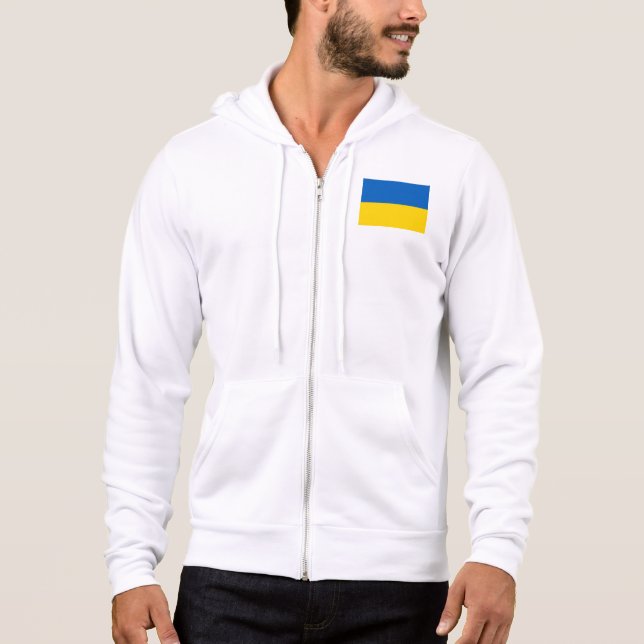 Ukraina Flagga T Shirt (Framsida)