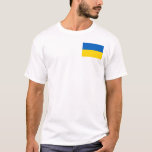 Ukraina Flagga T Shirt<br><div class="desc">Ukraina Flagga</div>