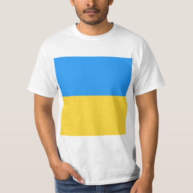 Ukraina flagga t shirt (Framsida)