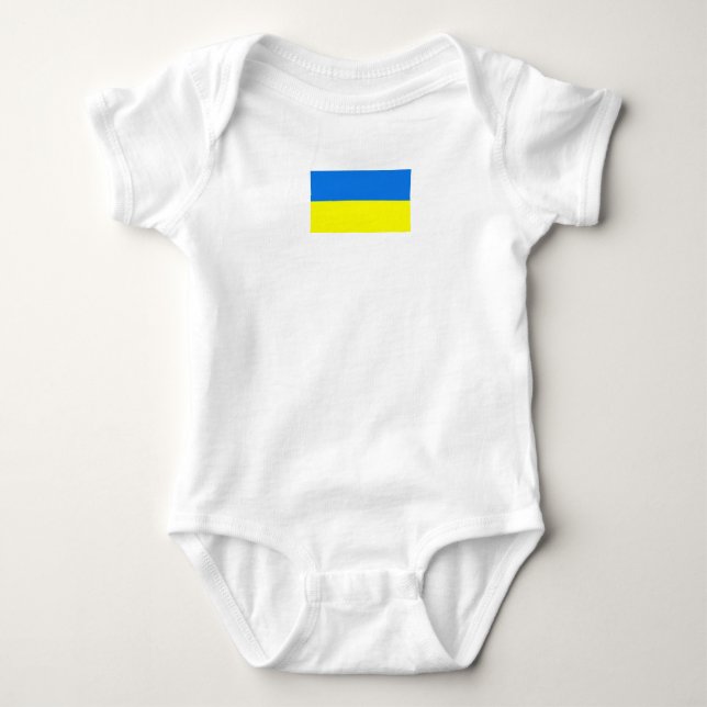 Ukraina Flagga T Shirt (Framsida)
