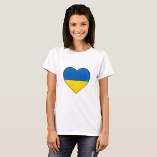 Ukraina flagga tee shirt