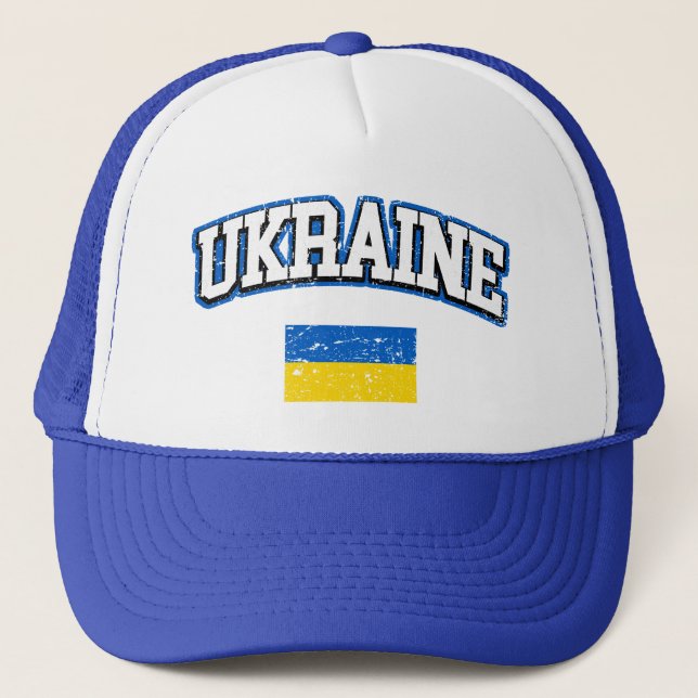Ukraina Flagga Truckerkeps (Framsida)