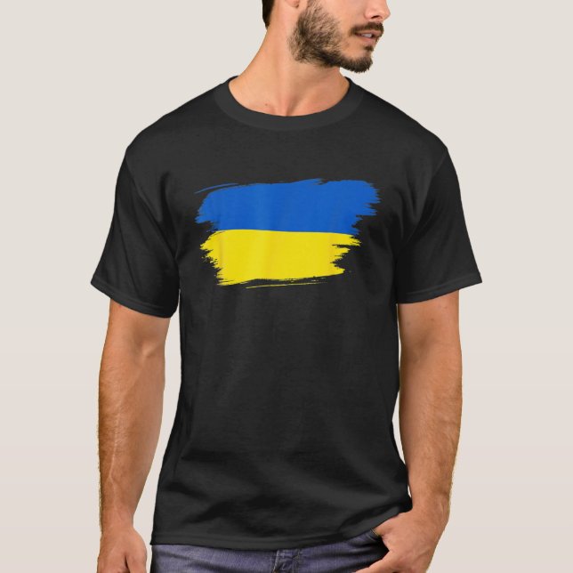 Ukraina Flagga Ukraina Pride Heart T Shirt (Framsida)
