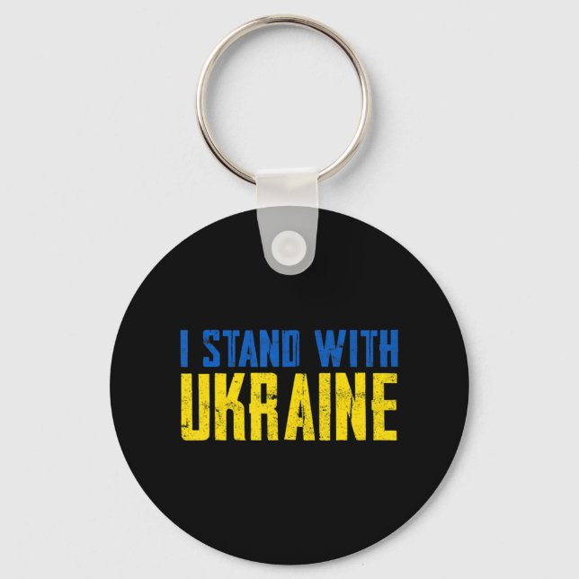 Ukraina Flagga Ukraina Ukraina Älskare Ukraina P Nyckelring (Framsida)