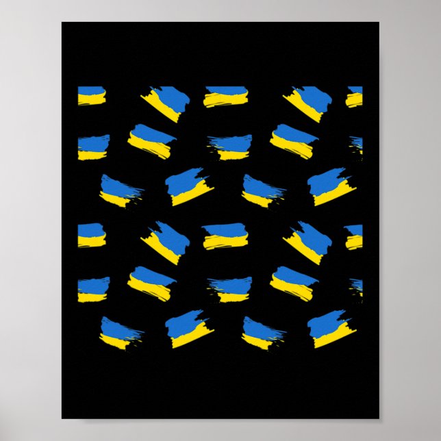 Ukraina Flagga - Ukrainsk Flagga - Ukraina  Poster (Framsidan)
