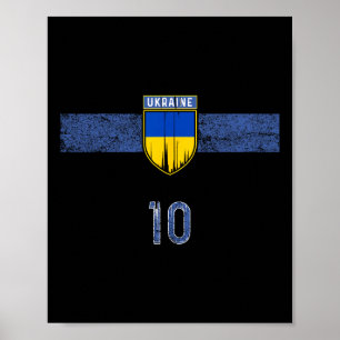 Ukraina Flagga Ukrainsk Pride Älskare 3 Poster