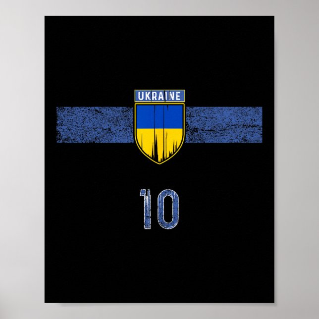 Ukraina Flagga Ukrainsk Pride Älskare 3  Poster (Framsidan)