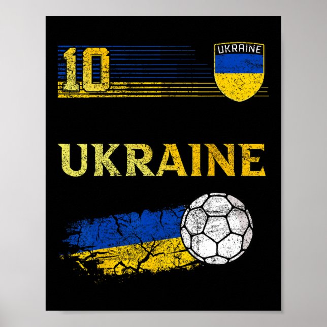 Ukraina Flagga Ukrainsk Pride Älskare  Poster (Framsidan)