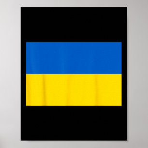 Ukraina Flagga Ukrainsk Stolthet Patriotisk Flagga Poster