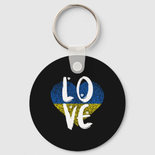 Ukraina Flagga Ukrainsk Ukraina Stolthet Hjärta 1 Nyckelring