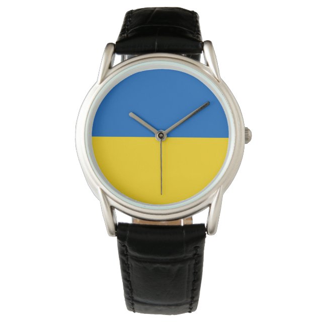Ukraina Flagga Ukrainska patriotiska Armbandsur (Framsida)