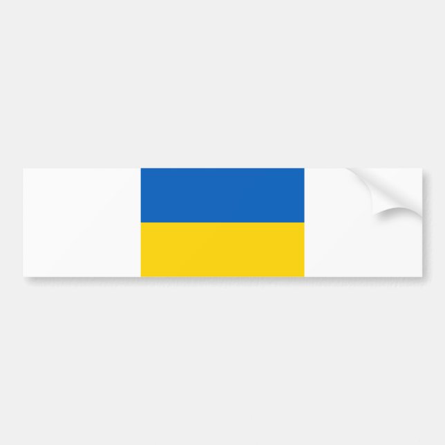 Ukraina Flagga Ukrainska patriotiska Bildekal (Framsidan)