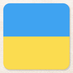 Ukraina flagga underlägg papper kvadrat