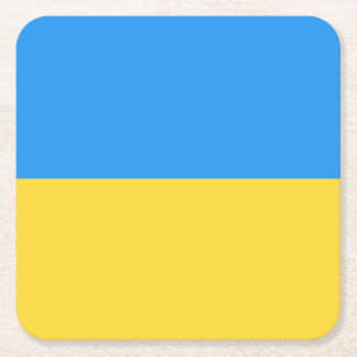 Ukraina flagga underlägg papper kvadrat