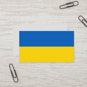 Ukraina flagga visitkort