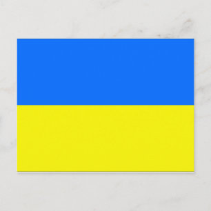 Ukraina Flagga Vykort