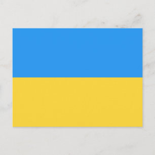 Ukraina flagga vykort