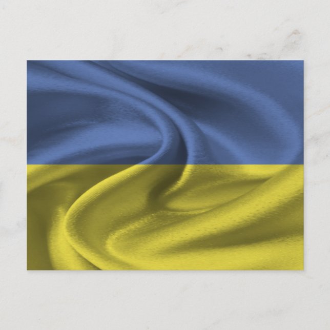 Ukraina Flagga Vykort (Framsida)
