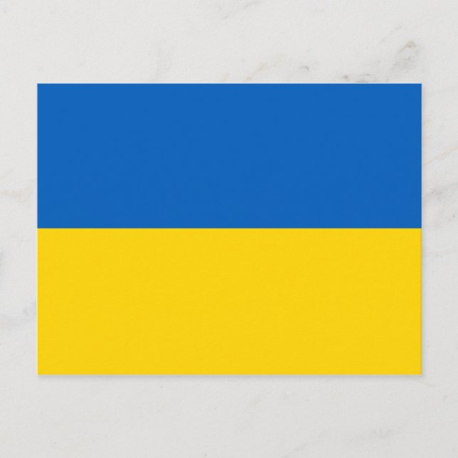 Ukraina Flagga Vykort (Framsida)