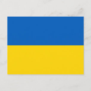 Ukraina Flagga Vykort