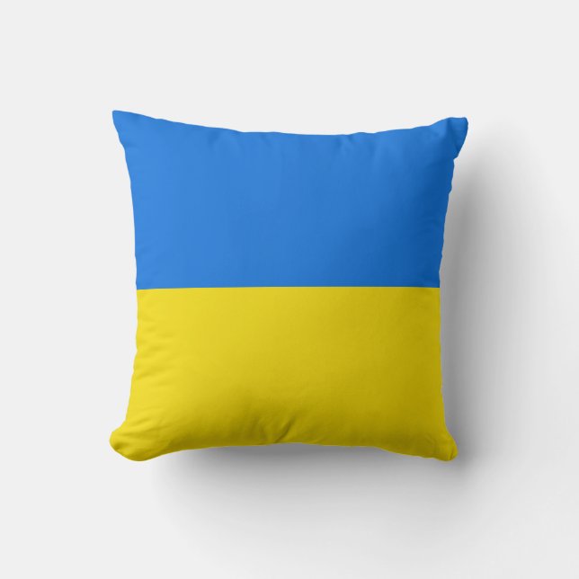Ukraina Flagga x Flagga Pillow Kudde (Framsida)