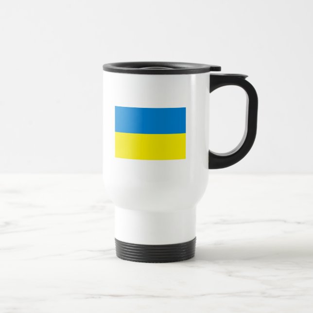 Ukraina flaggamugg resemugg (Höger)