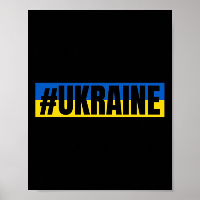 Ukraina flaggans färger #ukraine  poster (Framsidan)