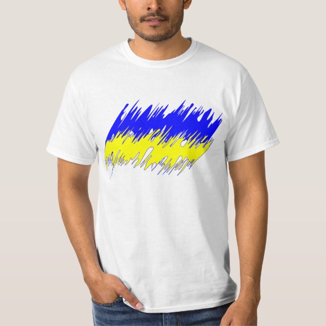 Ukraina flaggat-skjorta t shirt (Framsida)