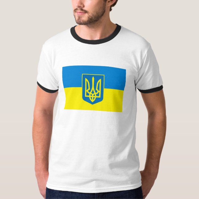 Ukraina flaggaT-tröja Tee (Framsida)