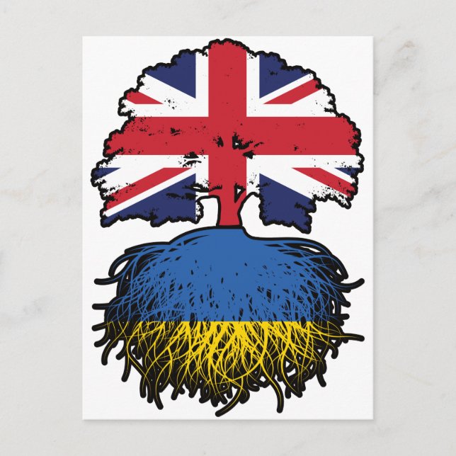 Ukraina, Förenade kungariket, Ukraina Vykort (Framsida)