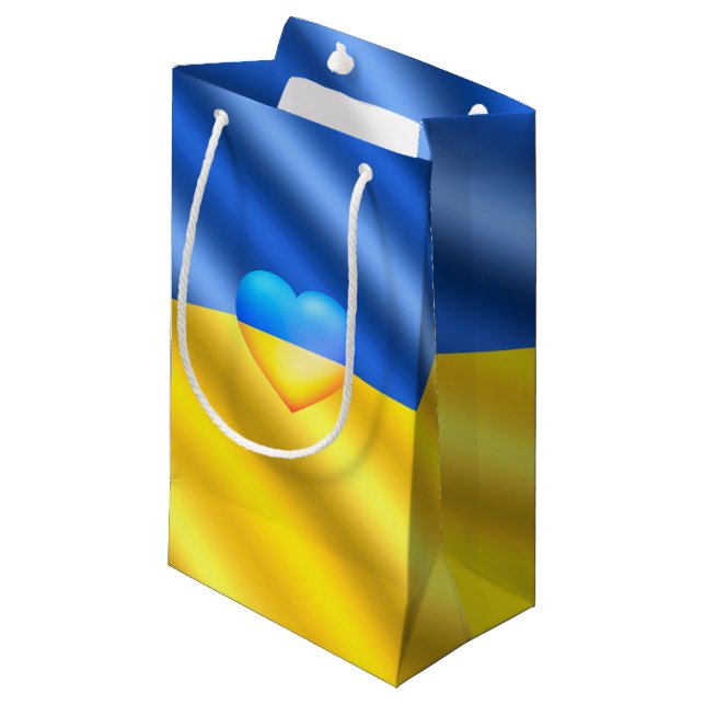 Ukraina - fred - Ukrainas Flagga - frihet (Framsidan Vinklad)