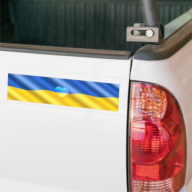 Ukraina - fred - Ukrainas Flagga - frihet Bildekal (På lastbil)