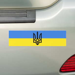 Ukraina - fred - Ukrainas Flagga - frihet Bildekal