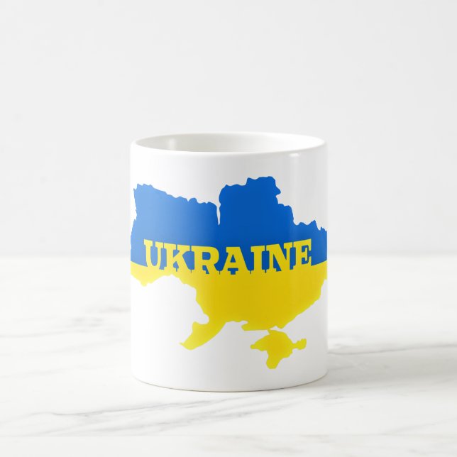 Ukraina - fred - Ukrainas Flagga - Frihetsstöd Kaffemugg (Center)