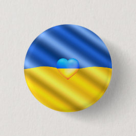Ukraina - fred - Ukrainas Flagga - Frihetsstöd Knapp