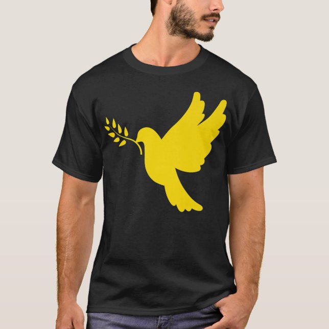 Ukraina Fredsdova Premium  T Shirt (Framsida)