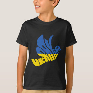 Ukraina Fredsduva Ordkonst - Ukrainsk Stolthet T Shirt